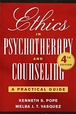 £20.60 • Buy Ethics In Psychotherapy And Counseling: A Practical Guide By Kenneth S. Pope, M