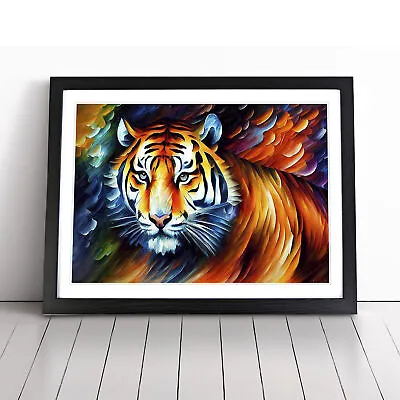 Tiger Vol.3 Abstract Wall Art Print Framed Canvas Picture Poster Decor • £29.95