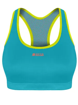 Shock Absorber Sports Bra Active Crop Top S04N0 Non Wired Medium Impact Moulded • £5.95