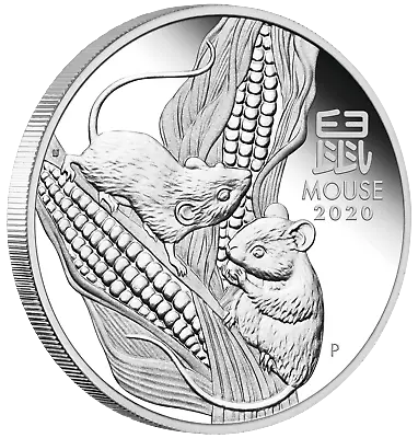 2020 Australia PROOF Lunar Year Of The Mouse 1/2 Oz Silver 50c Coin SERIES III  • $77.99