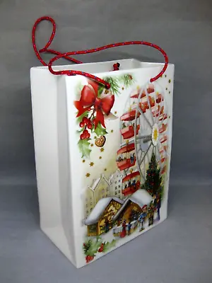 Villeroy & Boch Toy's Fantasy Rare Christmas Market Large China Basket / Bag • £51