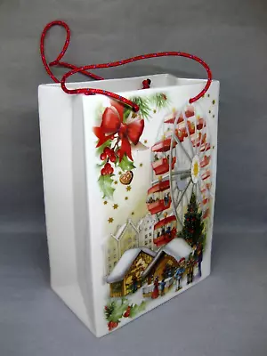 Villeroy & Boch Toy's Fantasy Rare Christmas Market Large China Basket / Bag • £51
