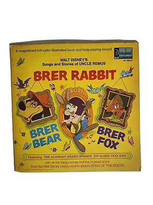 $19.95 • Buy Brer Rabbit/ Brer Fox  LP Disney Record/Album+ Story Book/ Uncle Remus(Rare)