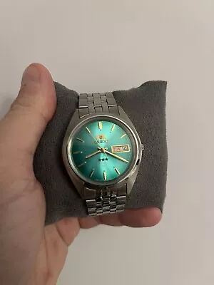 Orient Tri-Star Turquoise Dial Gents Automatic Watch • £120
