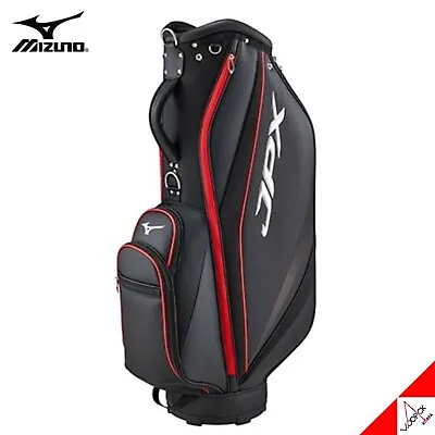 Mizuno 2023 JPX 008 Men's Golf Caddie Bag 9inch 3.06kg PU PE- Black /Red • $389.98
