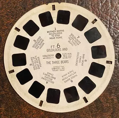 Vintage View-Master Reel #FT-6 - Goldilocks And The Three Bears - 1946 • $3.75