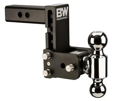 B&W Tow And Stow Dual Ball 2  Adj Ball Mount 5  Drop/5-1/2  Rise Black Trail • $319.19