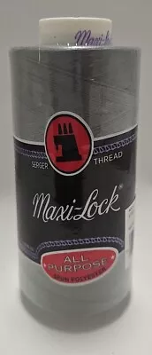 Maxi-Lock ~ Serger Thread-Steel / Dark Gray 3000 Yd All Purpose Spun Polyester  • $5.50