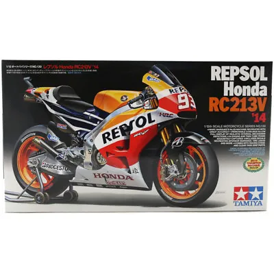 Tamiya REPSOL Honda RC213V '14 Motorcycle Model Kit Scale 1:12 • £42.70