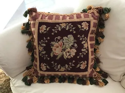 Vintage Needlepoint Pillow  • $365