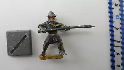 BRETONNIAN FEUDAL FIGHTER Metal Men-at-Arms Army Knight Warhammer 1980s 28 • $2.48