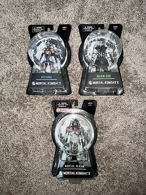 Mortal Kombat X : Quan Chi Kitana  Kotal Kahn 6  Action Figure  Lot • $50