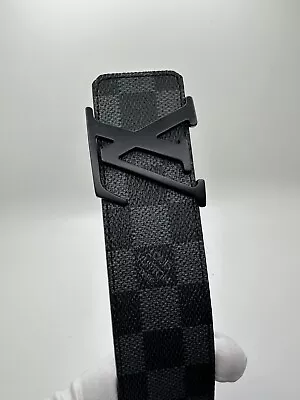 Louis Vuitton LV Initiales Belt Black - Size 36 • $250