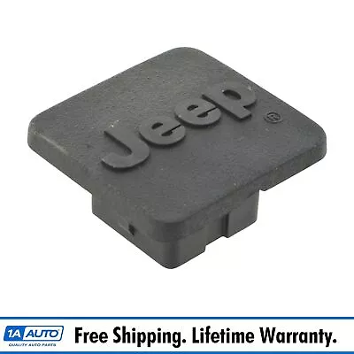 OEM 82208457 Trailer Hitch Receiver Plug Cap Cover W/ Logo 1-1/4 Inch For Jeep • $29.95