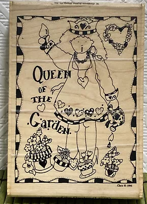 VTG Queen Of The Garden Large F8004 California Rubber Stamp Co. 1996 4.5 X 3  • $12