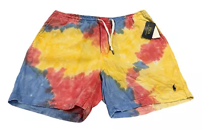 NEW Polo Ralph Lauren Men's Multicolor Tie-Dye Seersucker Shorts Size XLT Tall • $34.99