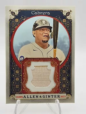 Miguel Cabrera 2023 Topps Allen & Ginter Relic Memorabilia Card #AGRB-MCA Tigers • $9.99
