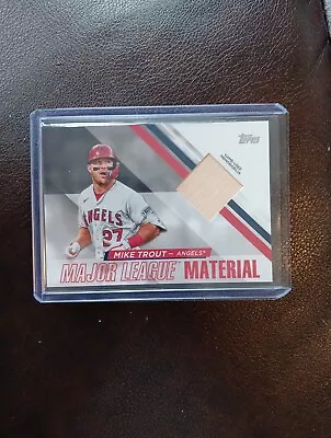 MIKE TROUT #MLM-MT Angels 2023 Topps Baseball Series One Bat Relic • $9