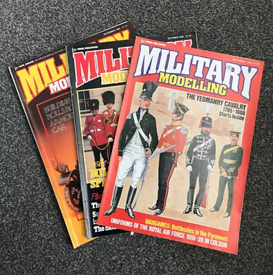 MILITARY MODELLING Magazine Bundle Sept Oct And Nov 1985  Tamiya Airfix Revell • £4.99