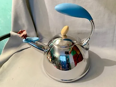 Michael Graves Spinning Whistling Tea Kettle 18-8 Steel Limited Edition 2019 • $89.99