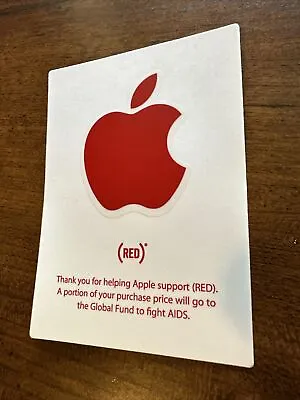 Original Apple Product Red Decal Sticker • $8