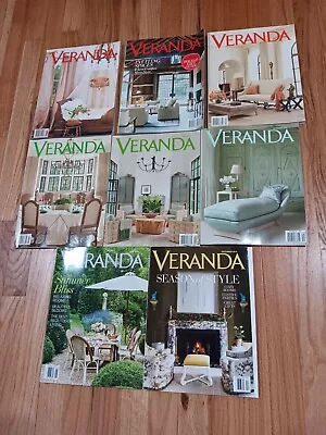 Veranda Magazine Lot Of 8 Issues 2000-2014 • $14.99