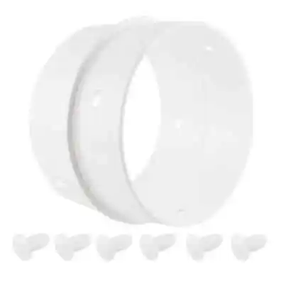 £7.95 • Buy White Knight Tumble Dryer Vent Hose Connector 4  102mm With Fixing Studs   2411