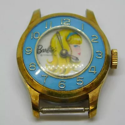 Vintage Barbie Swiss Made Gold Tone Wind-up Analog Women's Watch • $18.99
