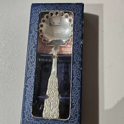 Sweden STROSKED Sugar Spoon Silver Plated Vintage Antique ~ Original Box • $15