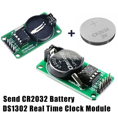 DS1302 RTC Real Time Clock Module With CR2032 Battery Power Down Travel Timer • $3.50