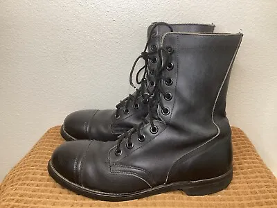 Vintage Biltrite Mens US Size 11 R Black Leather Steel Toe Combat Boots 1991 USA • $79.99