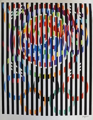 $1200 • Buy Yaacov Agam ** Message Of Peace ** Serigraph On Paper