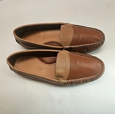 Venettini Boys Dress Brown & Tan Shoes Julien Leather Loafer • $48.95