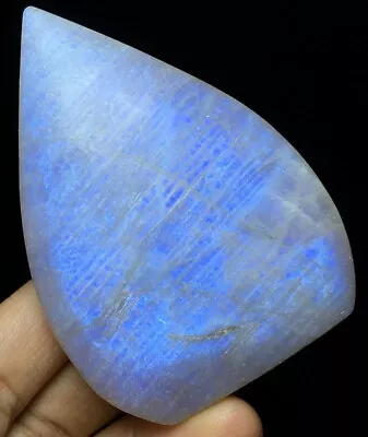 138G  Rare Color White Moonstone Quartz Crystal Healing Reiki Stone B245 • $0.01