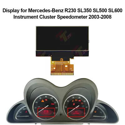 Display For Mercedes-Benz R230 SL350 SL500 SL600 SL55 AMG Instrument Speedometer • $108