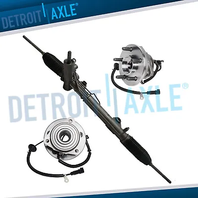 Power Steering Rack And Pinion + Wheel Hub Bearing For 02-05 Jeep Liberty W/ ABS • $178.56