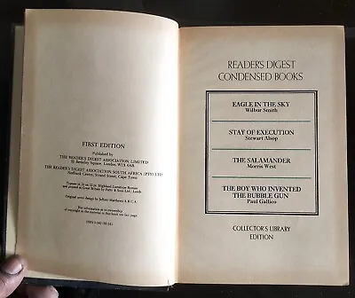 1974 READER DIGEST CONDENSED BOOK Collectors Library Collection Eagle In The Sky • £35