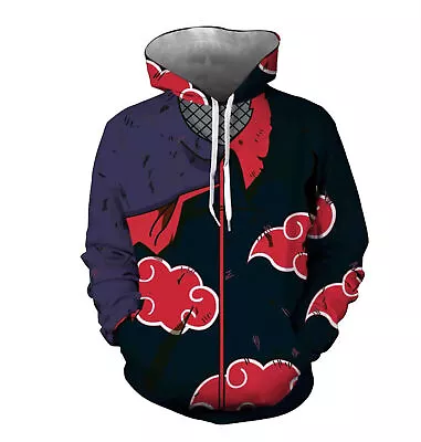 Uchiha Itachi Hoodie Naruto Anime Men Women Sweatshirt Cosplay Jacket Halloween • $51.65