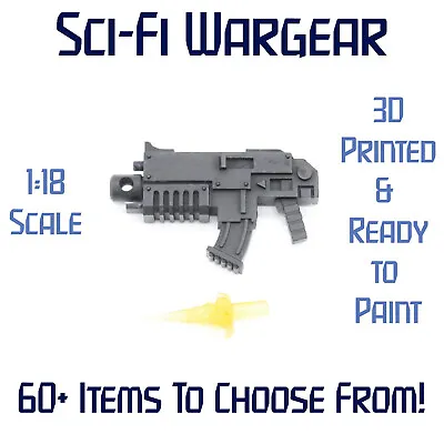 $5 • Buy 1:18 Custom Space Marine 3D Print Action Figure Wargear