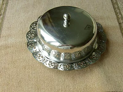 £7.50 • Buy Vintage Silver Plated Butter Dish With Lid And Frosted Glass Liner. Regis Plate.