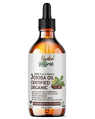 Jojoba Oil Certified Organic For Hair Body Skin Face Pure Natural Cold Pressed • £9.49