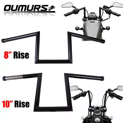$61.57 • Buy Motorcycle Bars Drag 1  Z-Bar 8  / 10  Rise Handlebar For Harley Sportster 1200