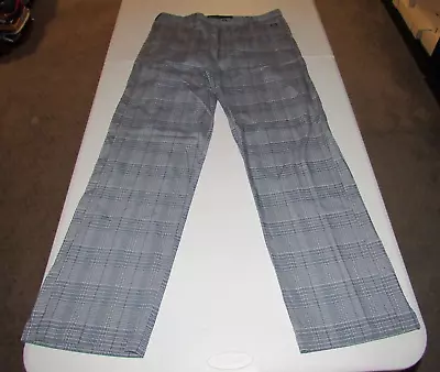 Oakley Men's Blue Plaid Golf Athletic Pants Size 36W Waist 36  Inseam 33  • $6.99
