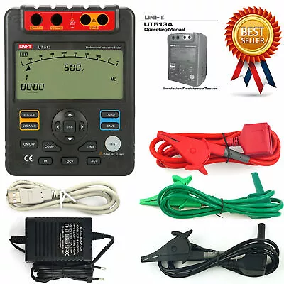 UNI-T UT513A Insulation Resistance Testers Megohmmeter Voltmeter 5000V 1000GΩ # • $341.41