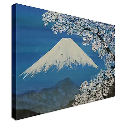 £18.99 • Buy Japanese Painting Blossom Mountain Canvas Wall Art Picture Print