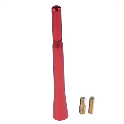 $7.99 • Buy Universal Red Color Car Antenna Aluminum Alloy Extensible Decor Aerial W/ Screw