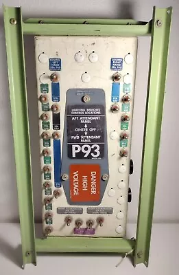 Vintage Boeing 65B41434-14 AFT P93 Attendant Panel (UNTESTED) • $119.99