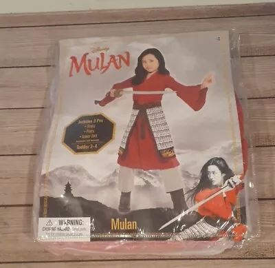 Disney Mulan Live Action Child Costume Girls Toddler 3-4 Brand NEW Ships Fast! • $12.99