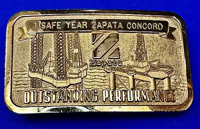 Zapata Concord Oil Well Drilling Outstanding Performance Balfour Belt Buckle • $34.99