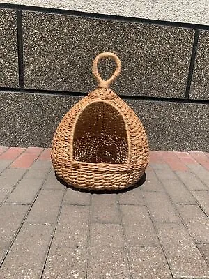 £83.65 • Buy Cat Bed Wicker Willow Basket Woven House Dog Cat Lover Pet Carrier Rattan